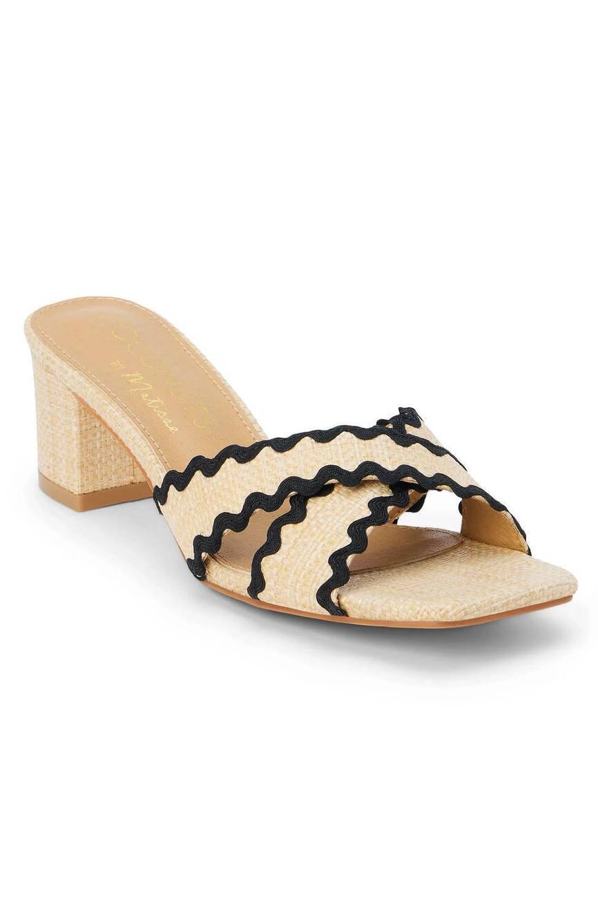 NEW MATISSE women's principessa heeled sandal in natural black